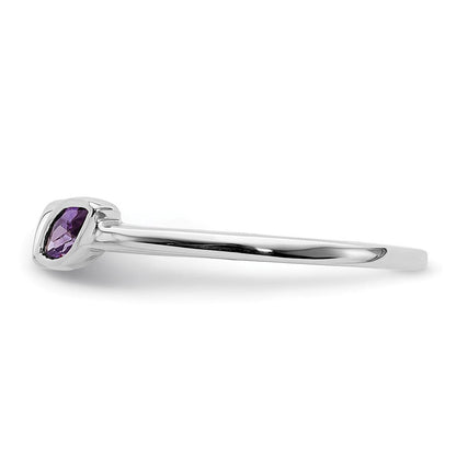 14K Weißgold Marquise Amethyst und Citrin Ring