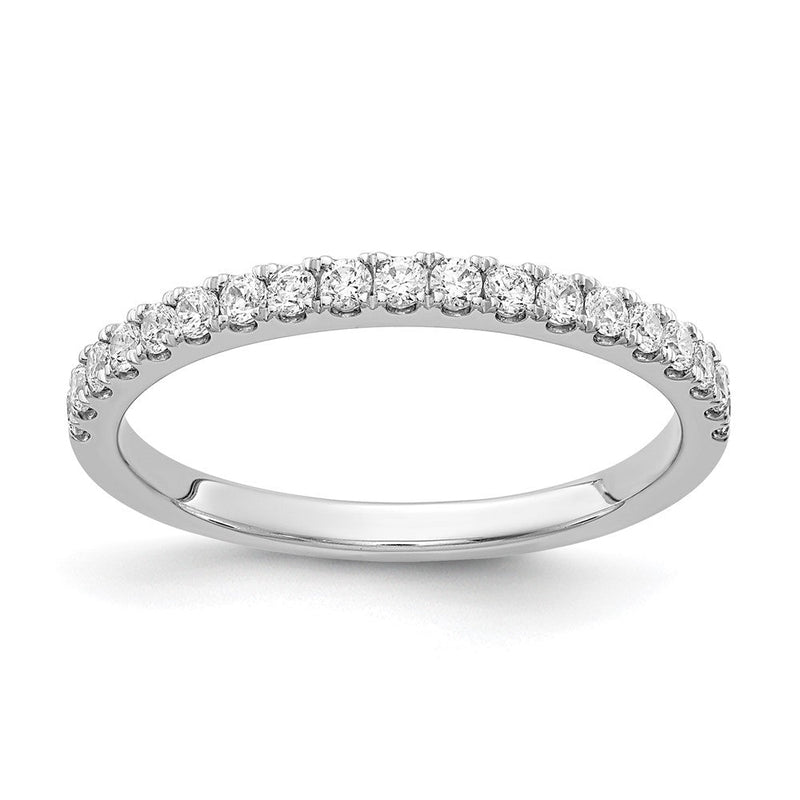 14K Weißgold Ring mit natürlichen Diamanten