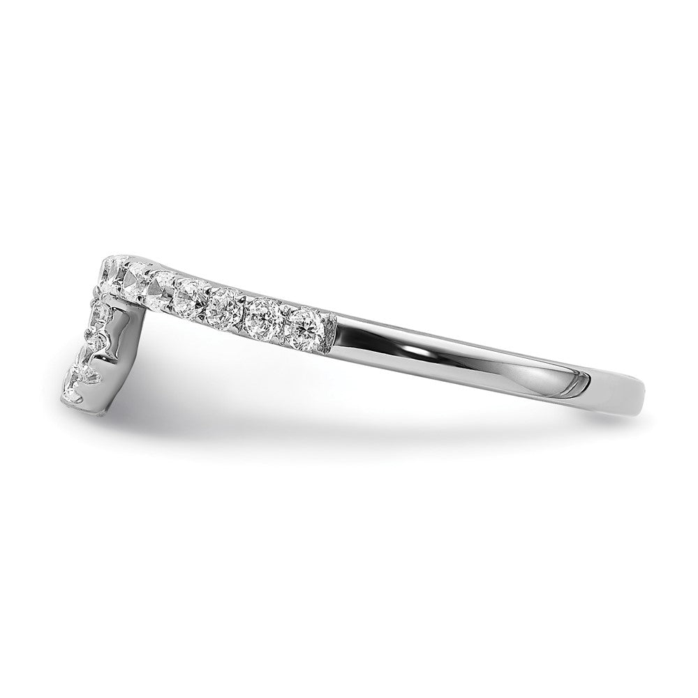 14K Weißgold Diamant Ring