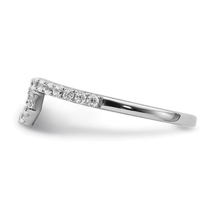 14K Weißgold Diamant Ring