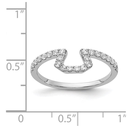 14K Weißgold Diamant Ring