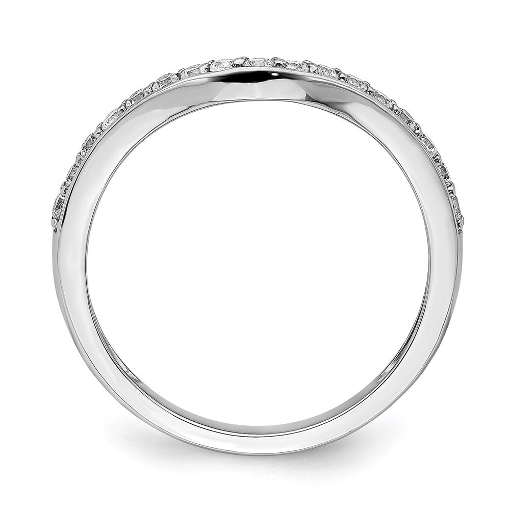 14K Weißgold Ring mit 0,33 ct. im Labor gezüchteten Diamanten, VS/SI+ G+