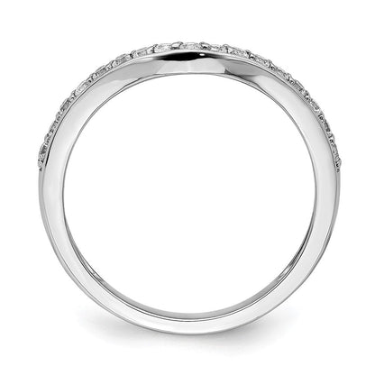 14K Weißgold Ring mit 0,33 ct. im Labor gezüchteten Diamanten, VS/SI+ G+