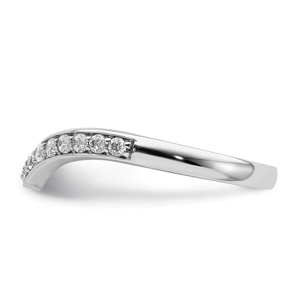 14K Weißgold Ring mit 0,33 ct. im Labor gezüchteten Diamanten, VS/SI+ G+