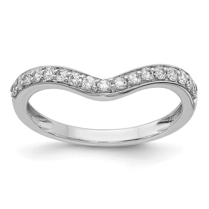 14K Weißgold Ring mit 0,33 ct. im Labor gezüchteten Diamanten, VS/SI+ G+