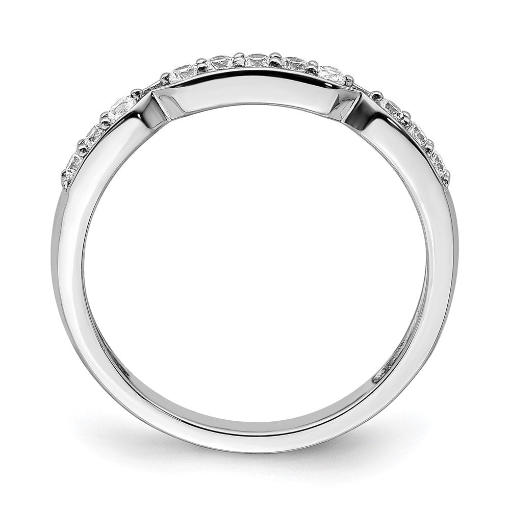 Ring aus 14K Weißgold mit natürlichen Diamanten
