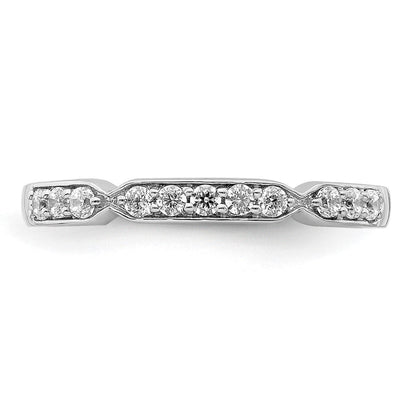 Ring aus 14K Weißgold mit natürlichen Diamanten