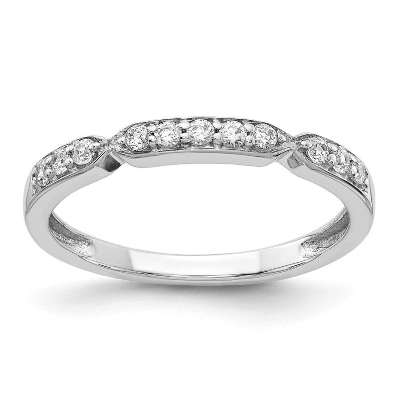 Ring aus 14K Weißgold mit natürlichen Diamanten