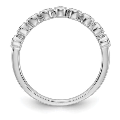 14K Weißgold Fashion-Ring mit 0,2 ct. Labor-gezüchtetem Diamant, VS/SI+ G+