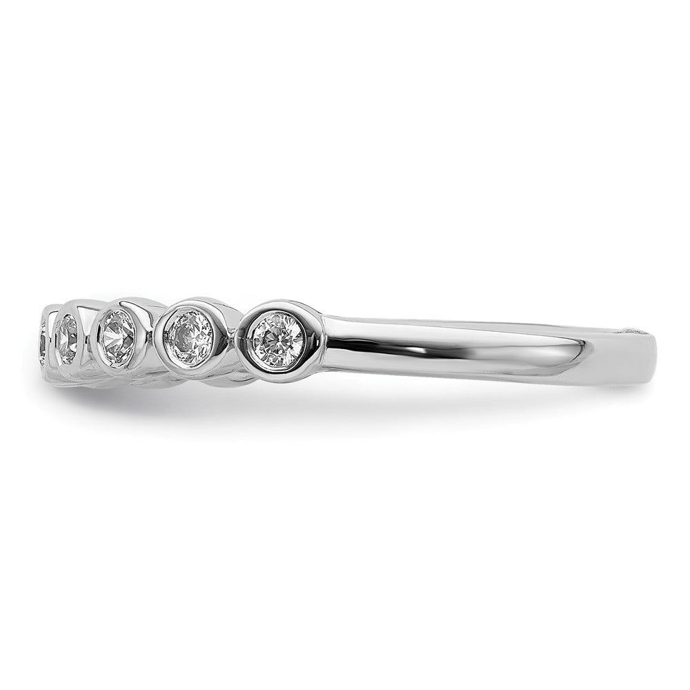 14K Weißgold Fashion-Ring mit 0,2 ct. Labor-gezüchtetem Diamant, VS/SI+ G+
