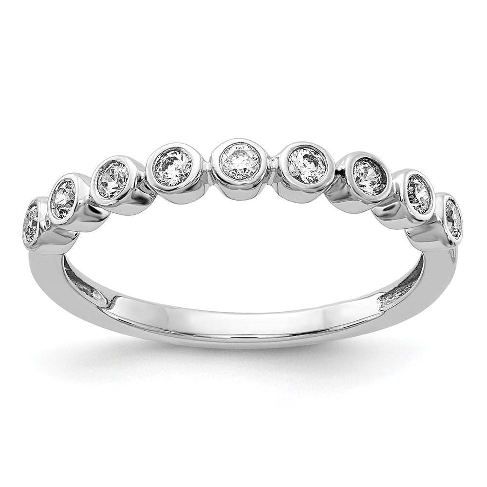 14K Weißgold Fashion-Ring mit 0,2 ct. Labor-gezüchtetem Diamant, VS/SI+ G+