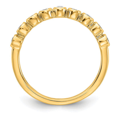 14K Gelbgold Ring mit 0,2 ct. im Labor gezüchteten Diamanten VS/SI+ G+