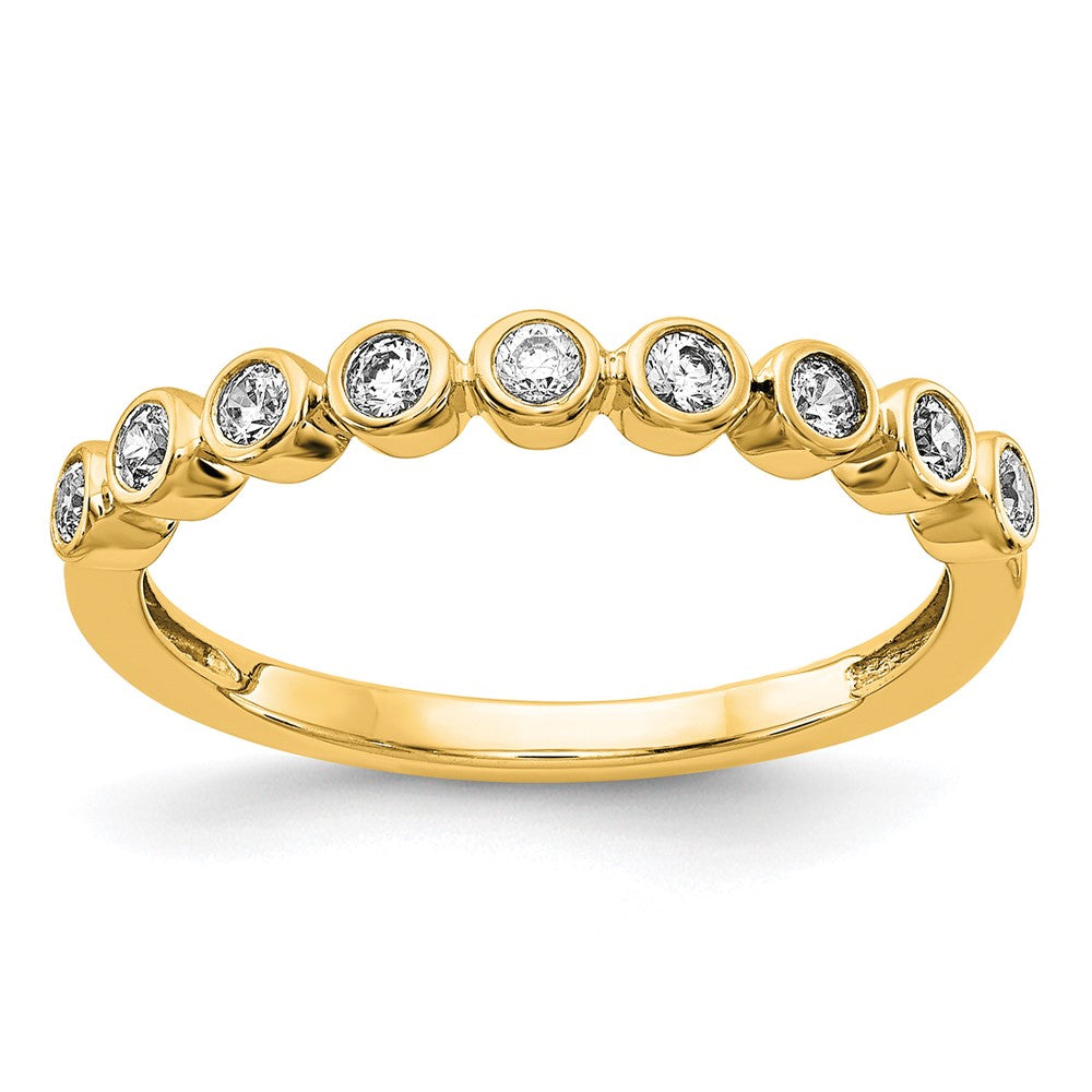 14K Gelbgold Ring mit 0,2 ct. im Labor gezüchteten Diamanten VS/SI+ G+