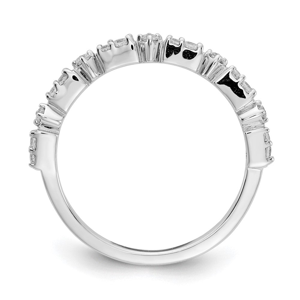 14K Weißgold Fashion-Ring mit natürlichen Diamanten