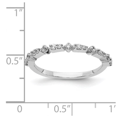 14K Weißgold Fashion-Ring mit natürlichen Diamanten