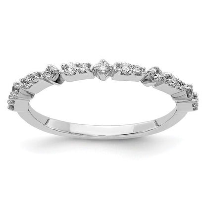 14K Weißgold Fashion-Ring mit natürlichen Diamanten