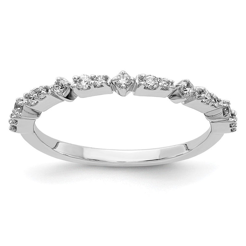 14K Weißgold Fashion-Ring mit natürlichen Diamanten