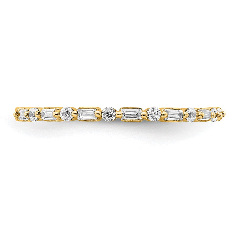 14K Gelbgold Fantasie Diamant Ehering Ring