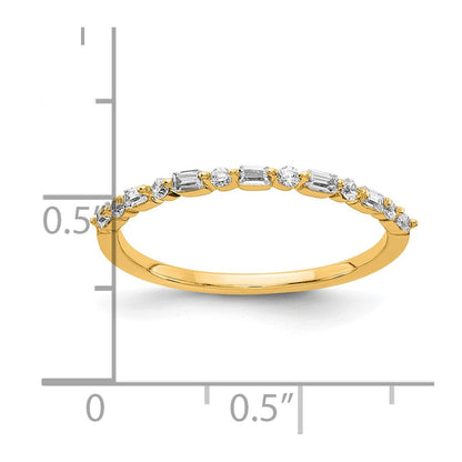 14K Gelbgold Fantasie Diamant Ehering Ring