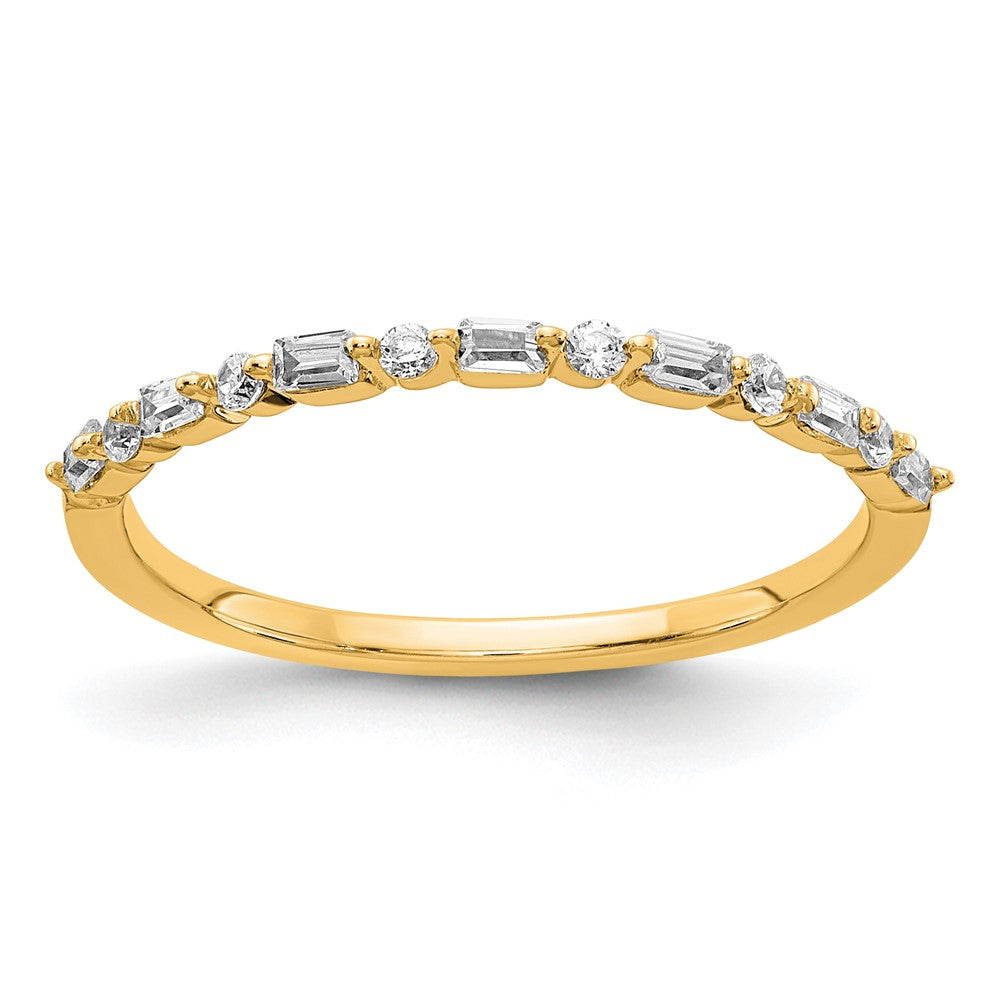 14K Gelbgold Fantasie Diamant Ehering Ring