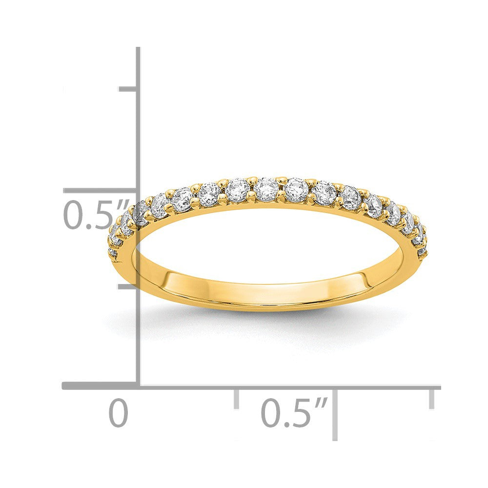 14K Gelbgold Ring mit 0,33 ct. im Labor gezüchteten Diamanten VS/SI+ G+