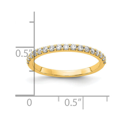 14K Gelbgold Ring mit 0,33 ct. im Labor gezüchteten Diamanten VS/SI+ G+