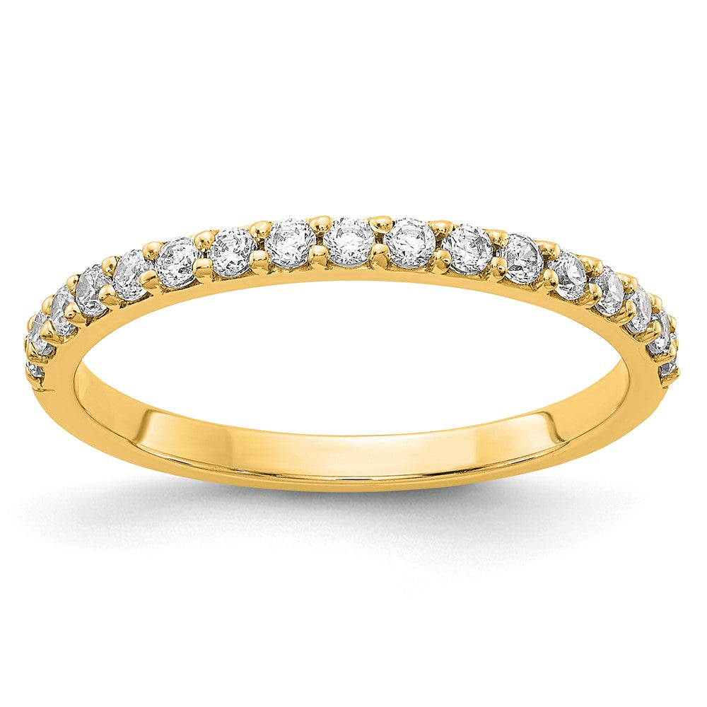 14K Gelbgold Ring mit 0,33 ct. im Labor gezüchteten Diamanten VS/SI+ G+