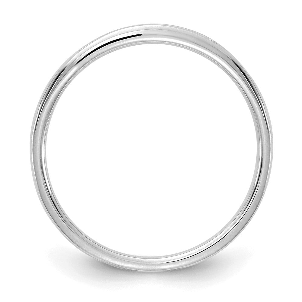 14K Weißgold Ring mit 0,10 ct. im Kanalfassung, im Labor gezüchteten Diamanten VS/SI+ G+
