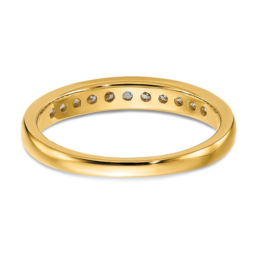 14K Gelbgold Ring mit 0,33 ct. Laborgezüchteten Diamanten VS/SI+ G+ in Kanalfassung