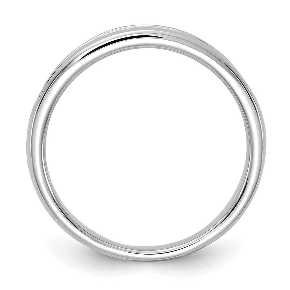 14K Weißgold Ring mit 0,33 ct. im Kanalfassung-Design, Laborgezüchteten Diamanten VS/SI+ G+