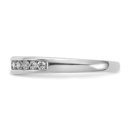 14K Weißgold Ring mit 0,33 ct. im Kanalfassung-Design, Laborgezüchteten Diamanten VS/SI+ G+