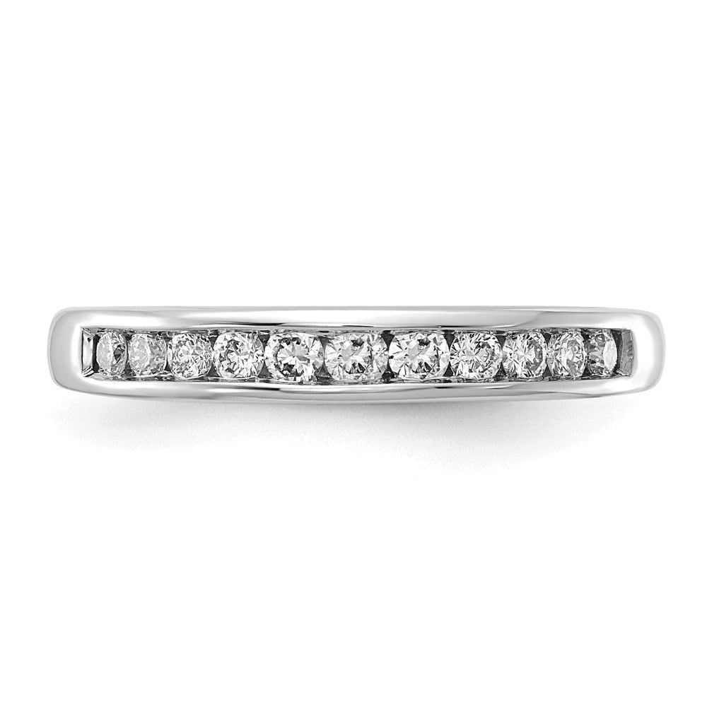 14K Weißgold Ring mit 0,33 ct. im Kanalfassung-Design, Laborgezüchteten Diamanten VS/SI+ G+