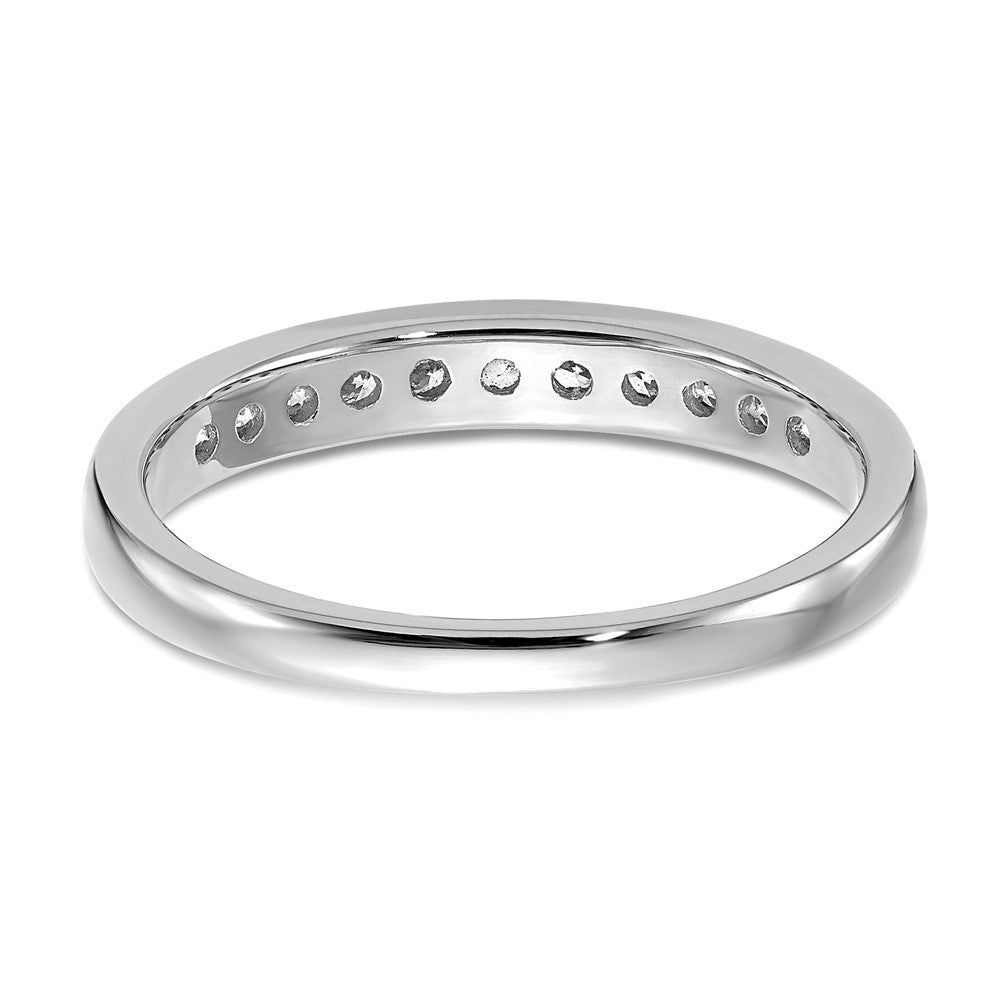 14K Weißgold Ring mit 0,33 ct. im Kanalfassung-Design, Laborgezüchteten Diamanten VS/SI+ G+