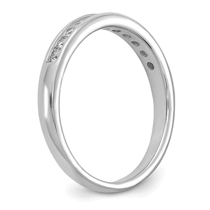 14K Weißgold Ring mit 0,33 ct. im Kanalfassung-Design, Laborgezüchteten Diamanten VS/SI+ G+