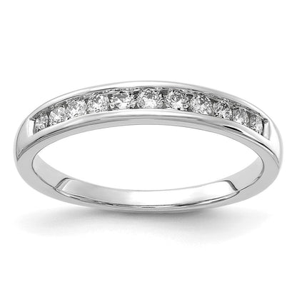14K Weißgold Ring mit 0,33 ct. im Kanalfassung-Design, Laborgezüchteten Diamanten VS/SI+ G+