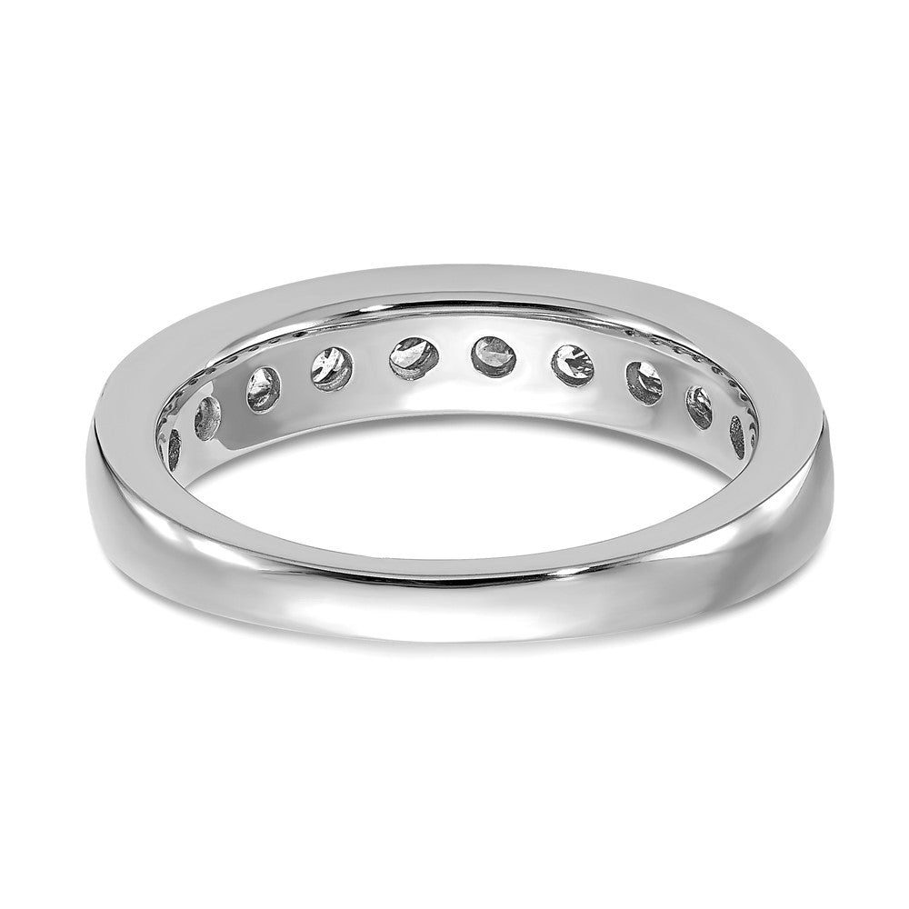 14K Weißgold Ring mit 1 ct. Labor-Diamanten VS/SI+ G+ in Kanalfassung