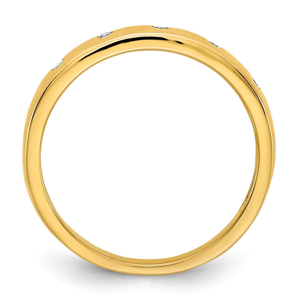10K Gelbgold 10K 5-stone Diamant Ring