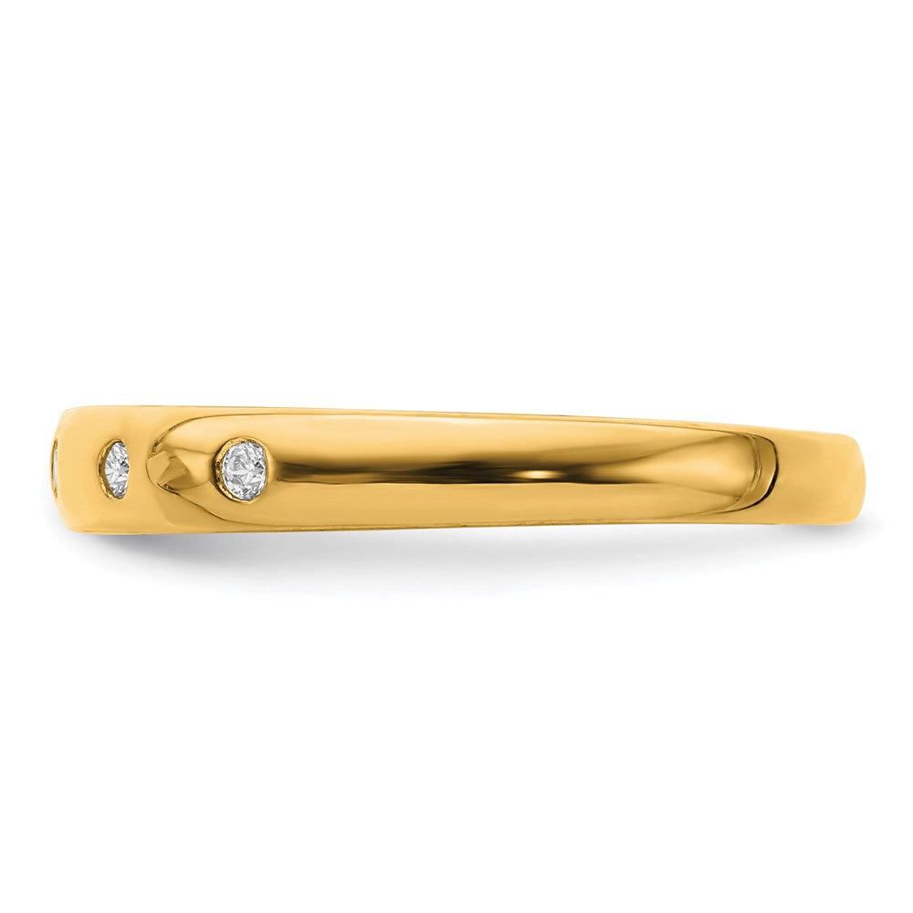 10K Gelbgold 10K 5-stone Diamant Ring
