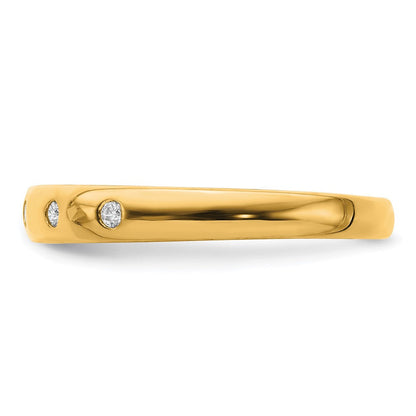 10K Gelbgold 10K 5-stone Diamant Ring