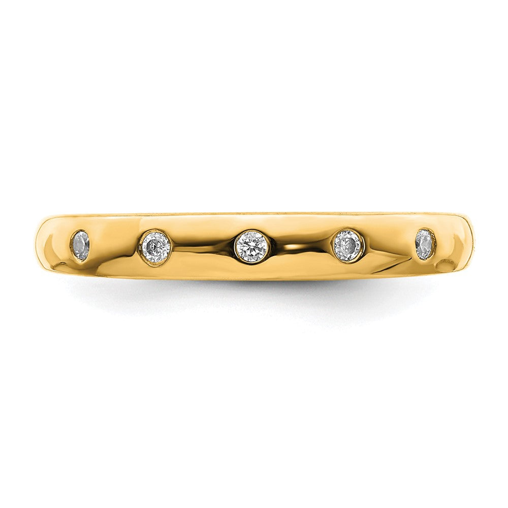 10K Gelbgold 10K 5-stone Diamant Ring