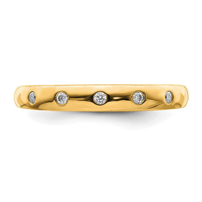 10K Gelbgold 10K 5-stone Diamant Ring
