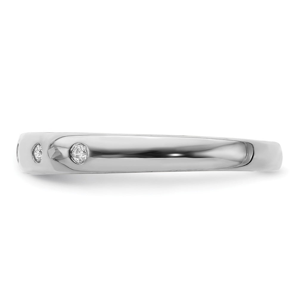 14K Weißgold 5 Stein Diamant Ring