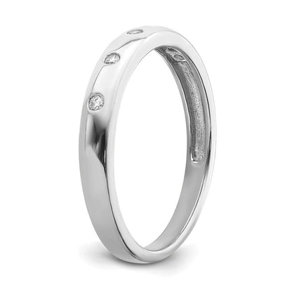 14K Weißgold 5 Stein Diamant Ring