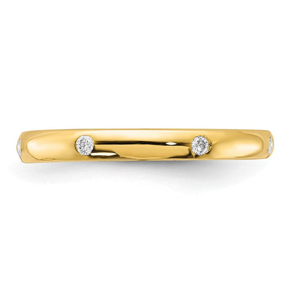 10K Gelbgold 10K 6-stone Diamant Ring