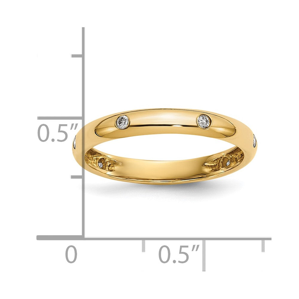 10K Gelbgold 10K 6-stone Diamant Ring