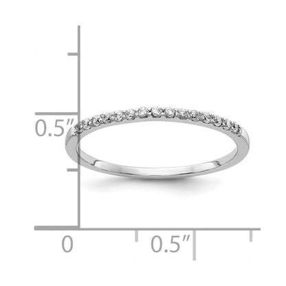 10K Weißgold 10K Diamant Ring