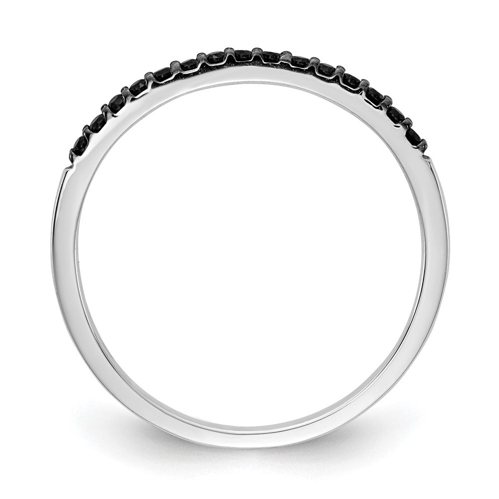 10K Weißgold 10K Schwarz Diamant Ring