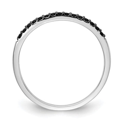 10K Weißgold 10K Schwarz Diamant Ring