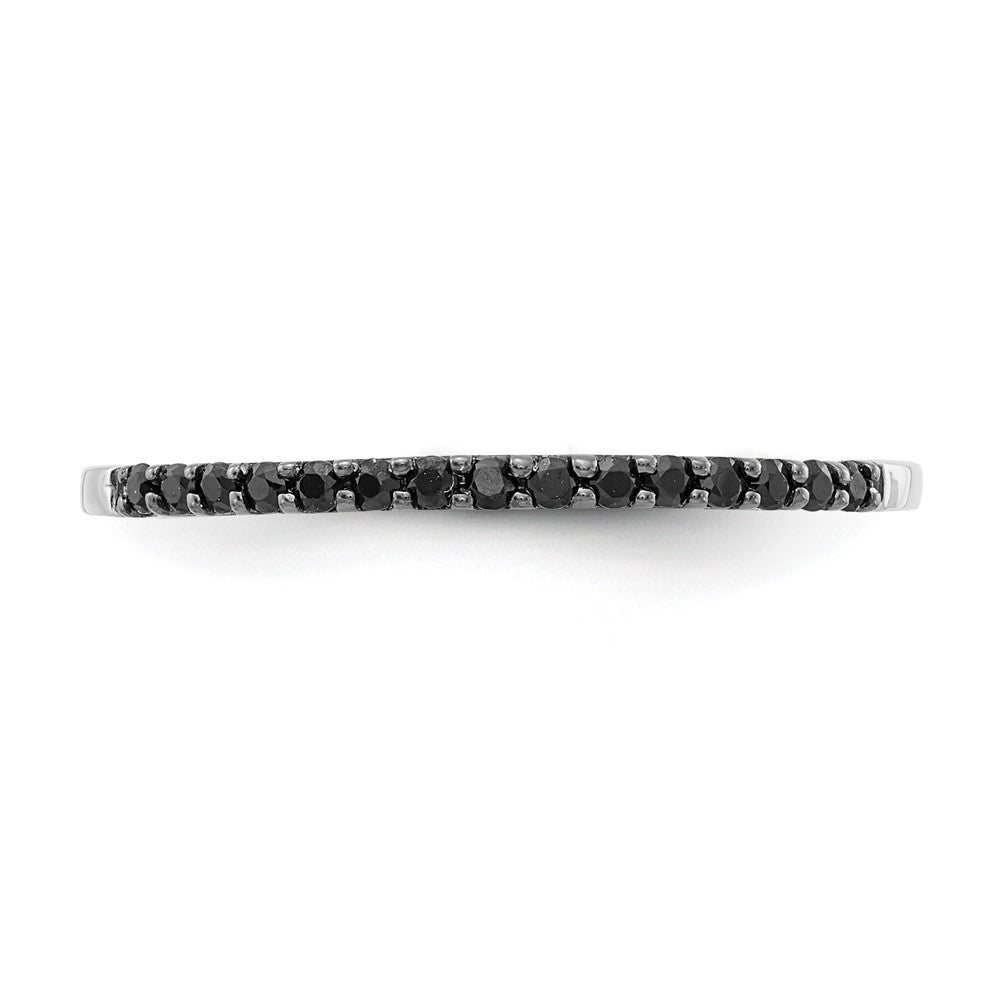 10K Weißgold 10K Schwarz Diamant Ring