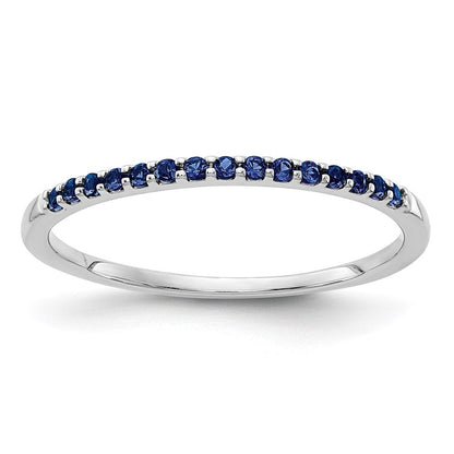 10K Weißgold 10K Blau Saphir Ring